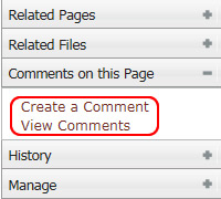 Creating a Comment