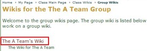 Viewing Group Wikis