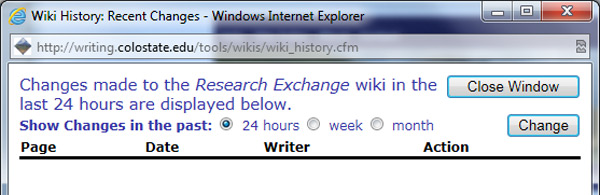 Wiki History